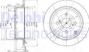 Delphi BG3889 - Disque de frein cwaw.fr