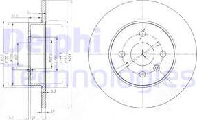 Delphi BG3885C - Disque de frein cwaw.fr