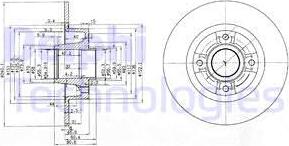 Delphi BG3888 - Disque de frein cwaw.fr