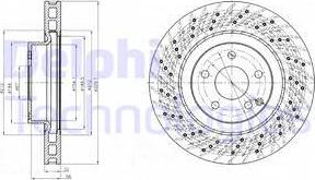 Delphi BG3883 - Disque de frein cwaw.fr