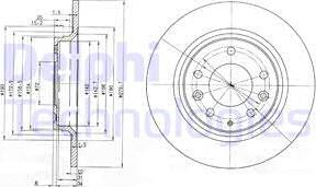 Delphi BG3875C-18B1 - Disque de frein cwaw.fr