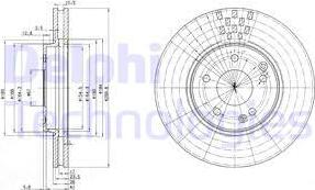 Delphi BG3396C - Disque de frein cwaw.fr