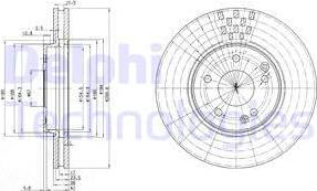 Delphi BG3396 - Disque de frein cwaw.fr