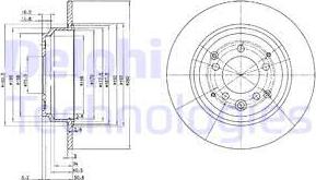 Delphi BG3390 - Disque de frein cwaw.fr