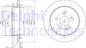 Delphi BG3398 - Disque de frein cwaw.fr