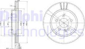 Delphi BG3397 - Disque de frein cwaw.fr