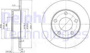 Delphi BG3381C - Disque de frein cwaw.fr