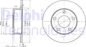 Delphi BG3382 - Disque de frein cwaw.fr