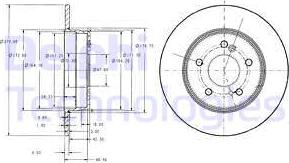 Delphi BG3326 - Disque de frein cwaw.fr