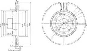 Delphi BG3240 - Disque de frein cwaw.fr