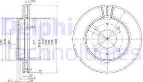 Delphi BG3202 - Disque de frein cwaw.fr