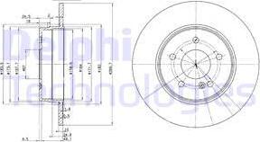 Delphi BG3239C - Disque de frein cwaw.fr