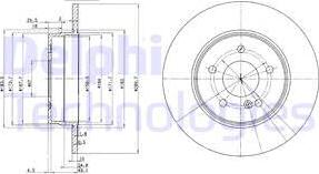 Delphi BG3239 - Disque de frein cwaw.fr