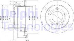 Delphi BG3235 - Disque de frein cwaw.fr