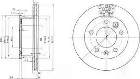 Delphi BG3236C - Disque de frein cwaw.fr