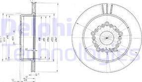 Delphi BG3230 - Disque de frein cwaw.fr