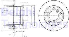 Delphi BG3237C - Disque de frein cwaw.fr