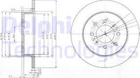 Delphi BG3793 - Disque de frein cwaw.fr