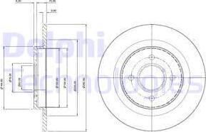 Delphi BG3743 - Disque de frein cwaw.fr