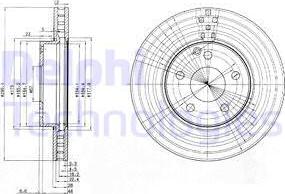 Delphi BG3755C - Disque de frein cwaw.fr