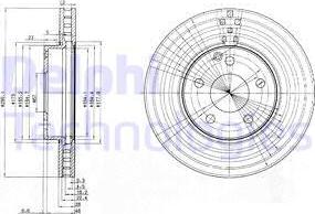 Delphi BG3755 - Disque de frein cwaw.fr