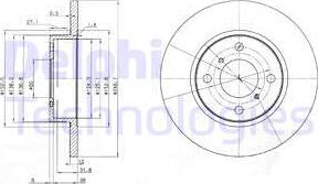 Delphi BG3769 - Disque de frein cwaw.fr