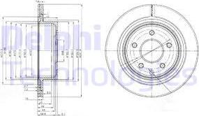 Delphi BG3765C-18B1 - Disque de frein cwaw.fr