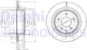 Delphi BG3765 - Disque de frein cwaw.fr