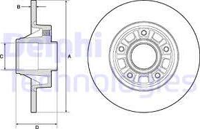 Delphi BG3767 - Disque de frein cwaw.fr