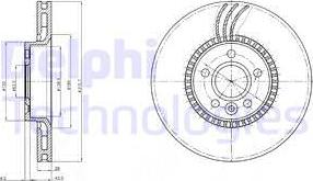 Delphi BG3784 - Disque de frein cwaw.fr