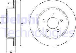 Delphi BG3739 - Disque de frein cwaw.fr