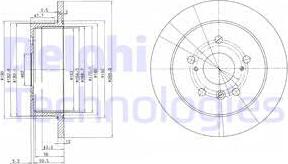 Delphi BG3736 - Disque de frein cwaw.fr