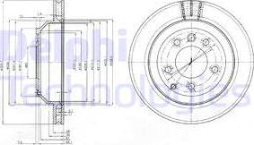 Delphi BG3775-C - Disque de frein cwaw.fr