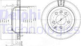 Delphi BG3775 - Disque de frein cwaw.fr