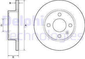 Delphi BG2909 - Disque de frein cwaw.fr