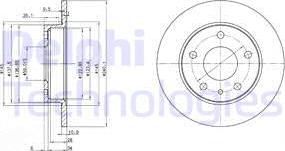 Delphi BG2914 - Disque de frein cwaw.fr