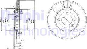 Delphi BG2982C - Disque de frein cwaw.fr