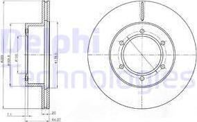 Delphi BG2495 - Disque de frein cwaw.fr