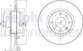 Delphi BG2496 - Disque de frein cwaw.fr