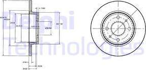 Delphi BG2466 - Disque de frein cwaw.fr