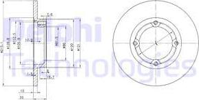 Delphi BG2400 - Disque de frein cwaw.fr