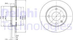 Delphi BG2439 - Disque de frein cwaw.fr