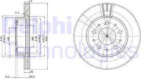 Delphi BG2425C - Disque de frein cwaw.fr