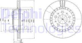 Delphi BG2426 - Disque de frein cwaw.fr