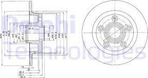 Delphi BG2549 - Disque de frein cwaw.fr