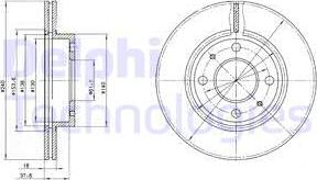 Delphi BG2565 - Disque de frein cwaw.fr