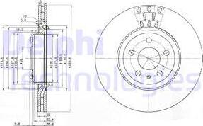 Delphi BG2512C - Disque de frein cwaw.fr