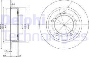 Delphi BG2584 - Disque de frein cwaw.fr