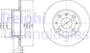 Delphi BG2535 - Disque de frein cwaw.fr