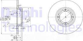 Delphi BG2533 - Disque de frein cwaw.fr